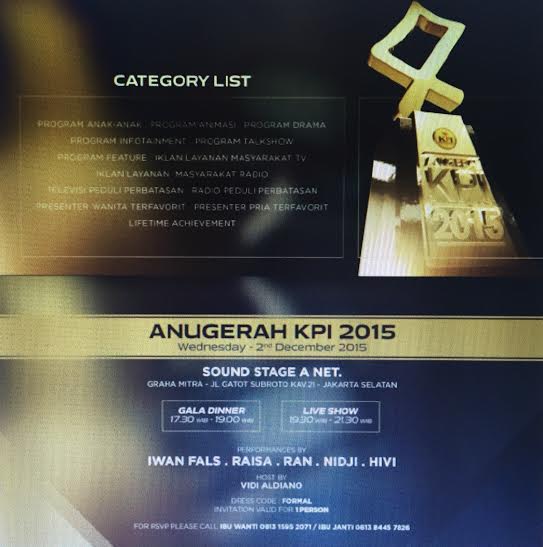 ANUGERAH KPI 2015